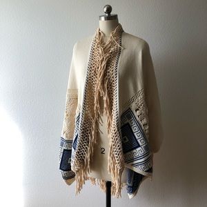 Anthropologie Angel of the North Chapala Poncho